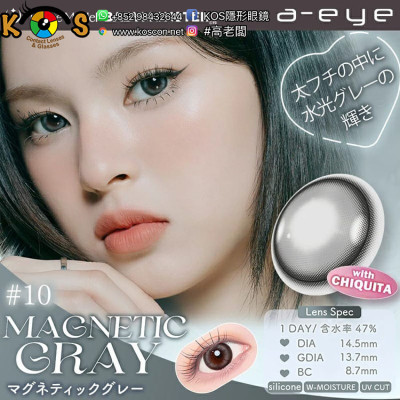 a-eye 1 Day 10 Magnetic Gray ワンデーリフレア エーアイ マグネティックグレー